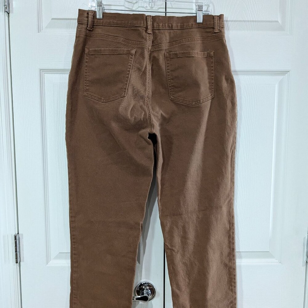 Gloria Vanderbilt Women's Amanda Jeans, Brown, Size 16, Classic Fit, Tapered Leg - Picture 7 of 13
